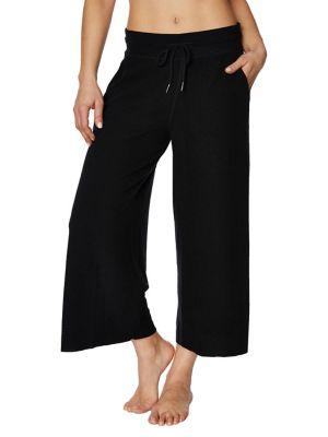 Betsey Johnson Wide Leg Crop Oversized Sweatpants