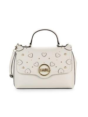 Karl Lagerfeld Paris Reina Leather Satchel