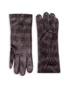Cejon Chevron Velvet Gloves