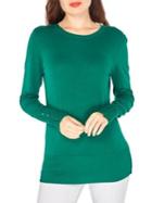 Dorothy Perkins Ribbed Button Cuff Sweater
