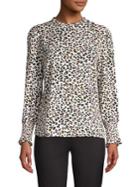 Imnyc Isaac Mizrahi Ruffled-trimmed Blouse