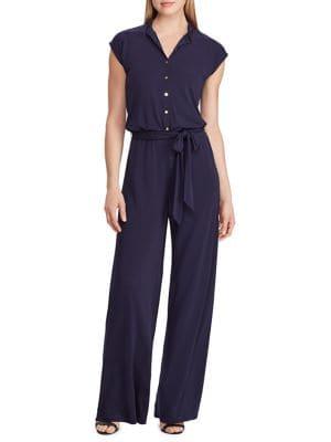 Lauren Ralph Lauren Buttoned Jersey Jumpsuit