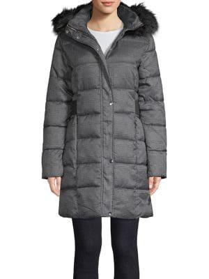 Dorothy Perkins Quilted Faux-fur Trimmed Puffer Jacket