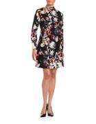 Ivanka Trump Floral Fit And Flare Dress