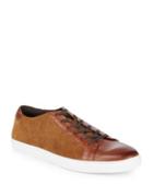 Kenneth Cole New York Kam Leather And Suede Sneakers