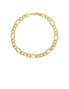Lord & Taylor 14k Yellow Gold Figaro Chain Link Bracelet