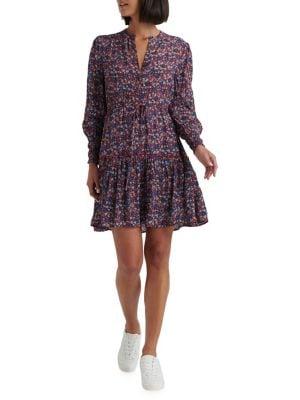 Lucky Brand Paisley-print Short Dress