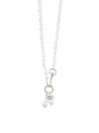 Carolee Sara Silvertone, 4-6mm Freshwater Pearl & Faux Pearl Charm Pendant Necklace