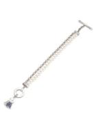 Carolee Daphne 2-row Pearl And Chain Bracelet
