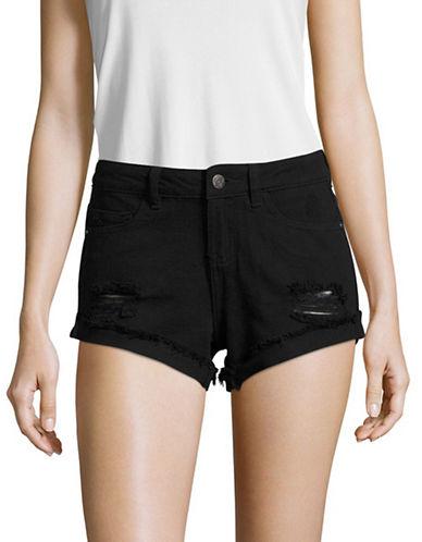 Noisy May Distressed Solid Shorts