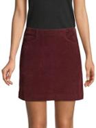 Ag Bernadette Wide-wale Cord Mini Skirt