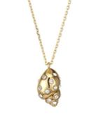 Kate Spade New York Under The Sea Mini Goldplated And Pave Crystal Shell Pendant Necklace