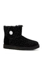 Ugg Mini Bailey Button Bling Constellation Shearling-lined Suede Boots
