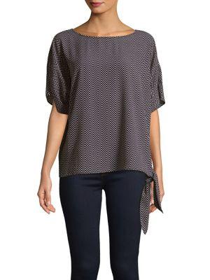 Michael Michael Kors Graphic Chevron Top