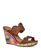 Jack Rogers Livvy Embroidered Wedge Sandals