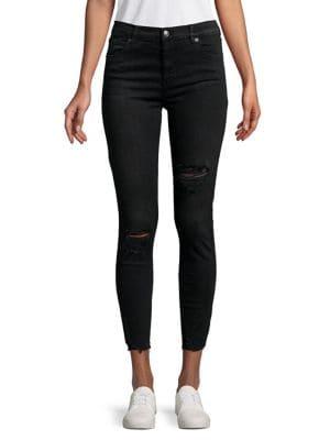Free People Sharkbite Distressed Jeans