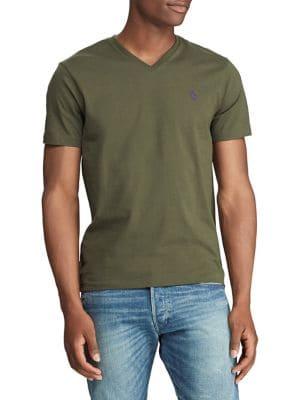 Polo Ralph Lauren Classic-fit Cotton Jersey V-neck Tee