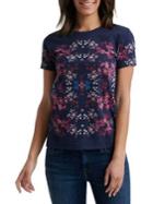 Lucky Brand Floral Cotton Tee