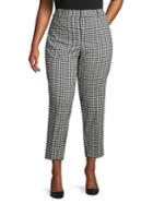Lord And Taylor Separates Plus Kelly High-rise Cropped Gingham Pants