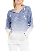 Two By Vince Camuto Shibori Dip-dye Hooded Pullover