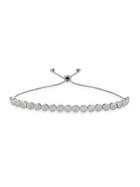 Morris & David 14k White Gold & Diamond Adjustable Bracelet