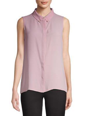 Karl Lagerfeld Paris Sleeveless Woven Top