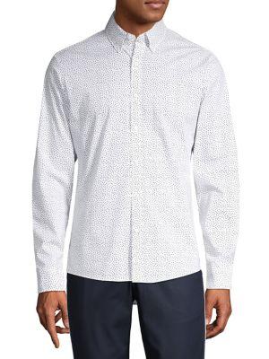 Michael Kors Slim-fit Dotted Shirt