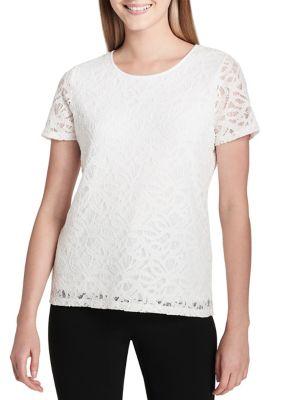 Calvin Klein Lace Short-sleeve Tee