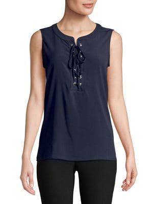 Tommy Hilfiger Lace-up Sleeveless Top