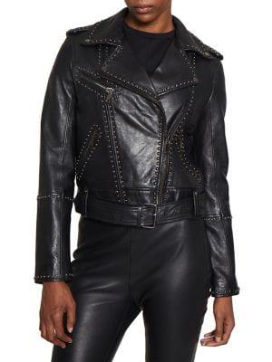 Walter Baker Cognac Rueben Leather Jacket