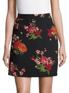 Dorothy Perkins Floral A-line Mini Skirt