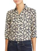 Lauren Ralph Lauren Petite Floral Button-down Shirt