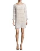 Tracy Reese Crochet-accented Shift Dress