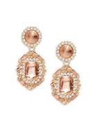 Design Lab Lord & Taylor Crystal Faceted Drop Earrings