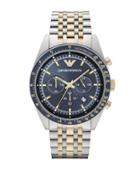 Emporio Armani Two-toned Stainless Steel Chronogrpah Watch