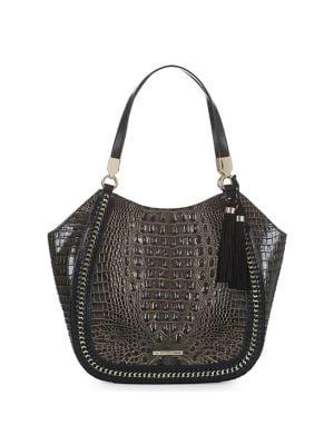 Brahmin Aster Collection Marianna Embossed Leather Tote