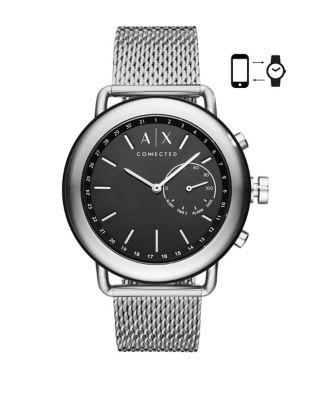 Armani Exchange ??uca Aix Hybrid Stainless Steel Bracelet Smartwatch