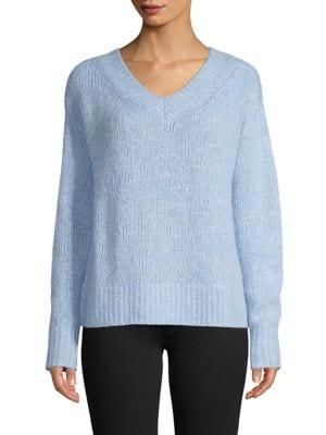 En Thread Long-sleeve V-neck Sweater