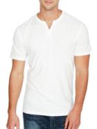Lucky Brand Solid Cotton Henley Tee