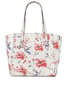 Ivanka Trump Floral Alexey Leather Tote And Clutch Set