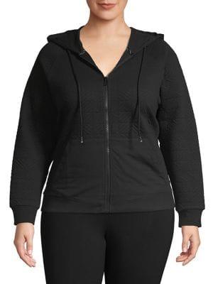 Marc New York Performance Plus Textured Full-zip Hoodie