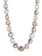 Anne Klein Goldtone, Mother-of-pearl & Crystal Necklace