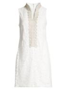 Eliza J Petite Embroidered Shirt Dress