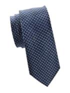 Black Brown Silk Printed Slim Tie