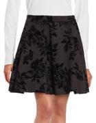 Design Lab Lord & Taylor Pleated Floral Mini Skirt