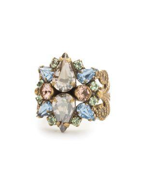 Sorrelli Washed Waterfront Alstromeria Crystal Ring