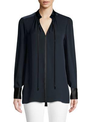 Elie Tahari Stargazer Silk Blouse