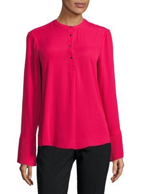 Calvin Klein Pleated Cuff Top