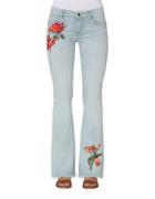 Driftwood Eva Embroidered Flared Jeans