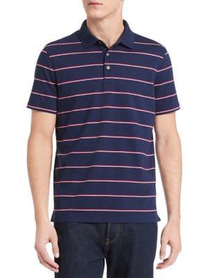 Calvin Klein Striped Short-sleeve Polo Shirt